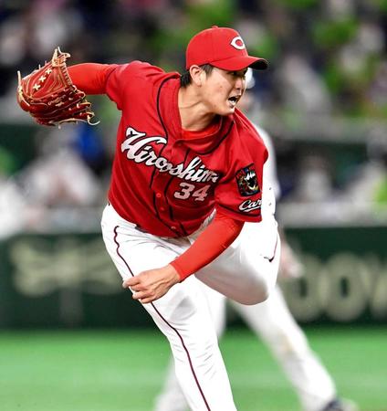 ６回無失点と好投した高橋昂（撮影・西岡正）