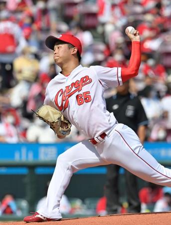 巨人打線を相手に力投する玉村（撮影・立川洋一郎）