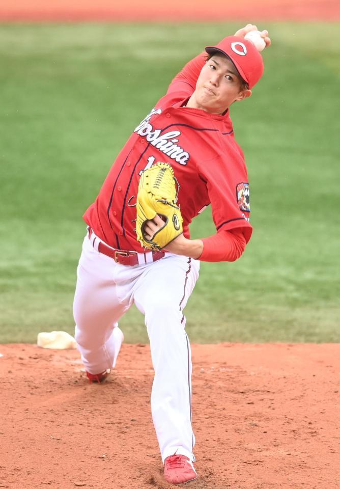 力投する森下（撮影・高石航平）