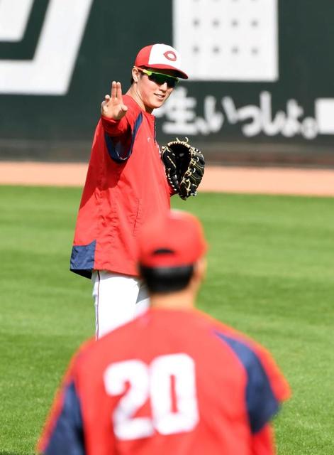 広島・森下が秋季練習合流　来季は「しっかり勝てるように投球していきたい」