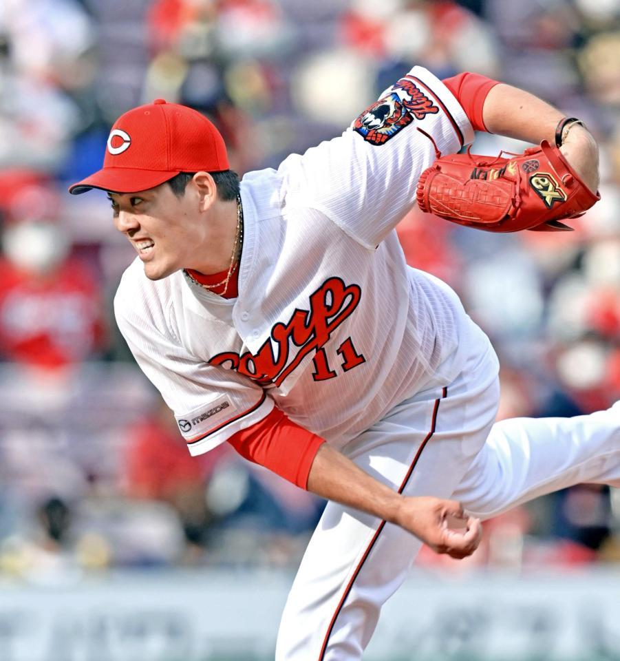 最多勝のタイトルを獲得した広島・九里