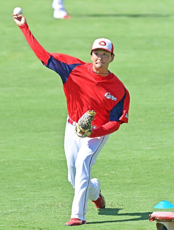 近日中に球団と残留交渉をする大瀬良　