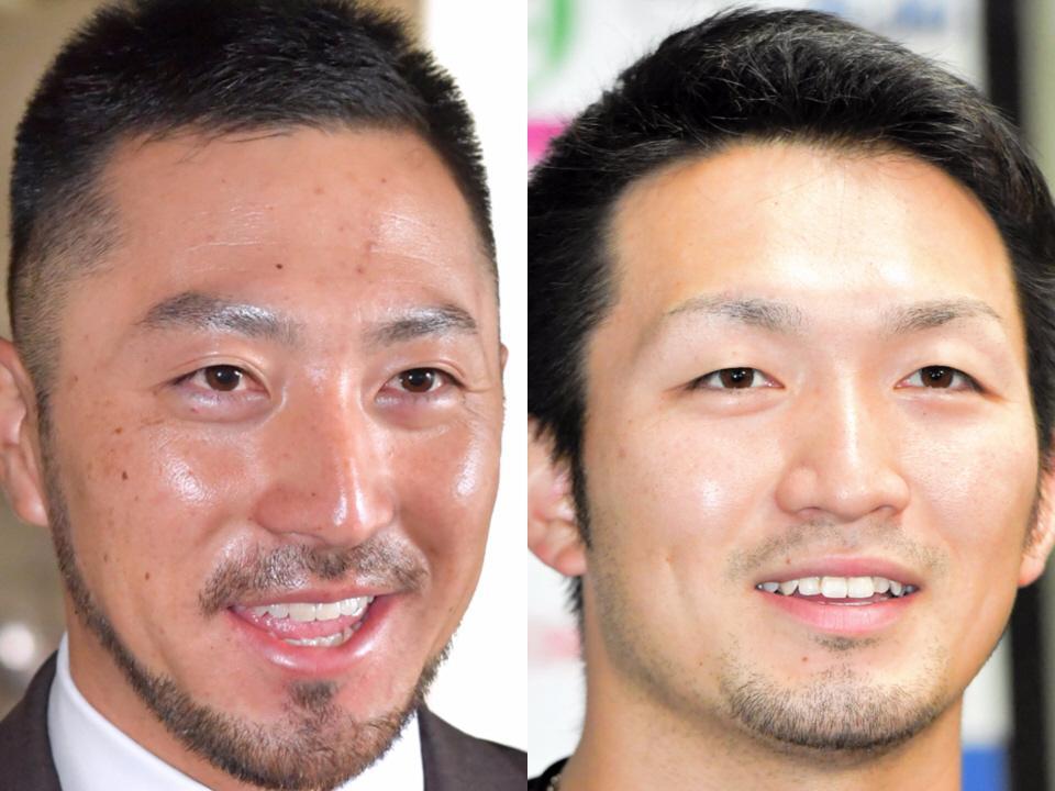 広島・菊池涼介（左）と鈴木誠也