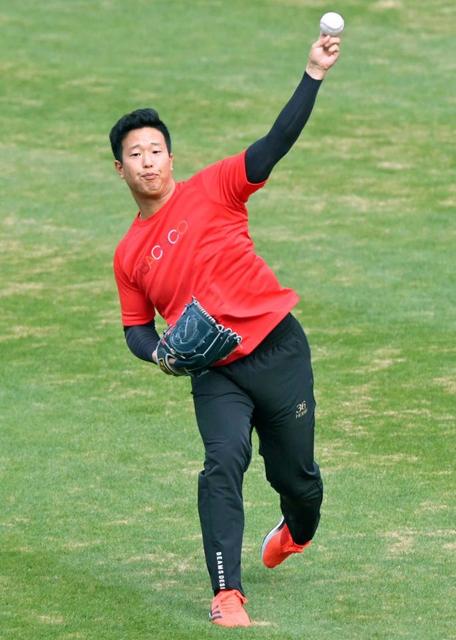 広島・塹江 盤石のセットアッパーになる! 軸足改善で四死球減目指す