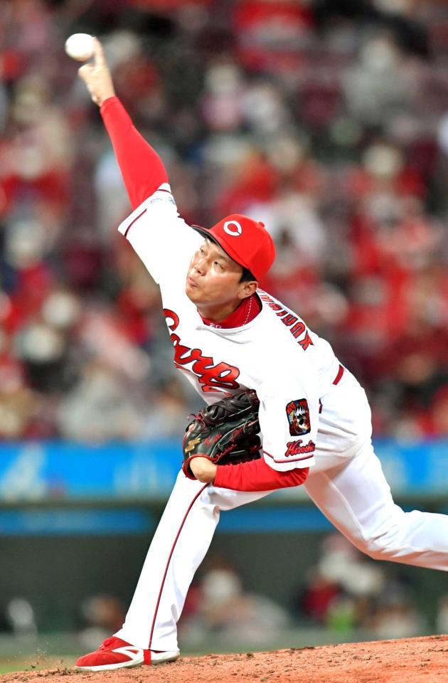 　連投に備えた準備を採り入れる栗林