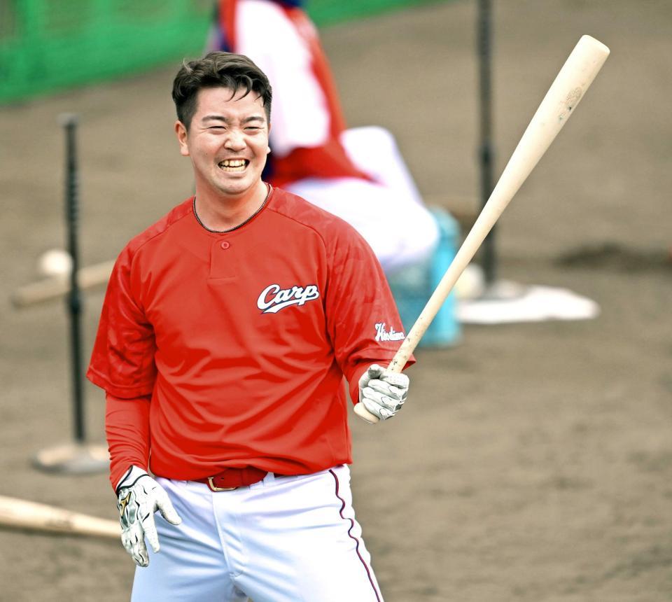 　紅白戦でのアピールを狙う中村健