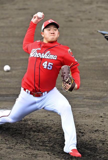 広島・ドラ５松本　制球力アピール　初フリー打撃登板、全４０球中ボール球わずか２球