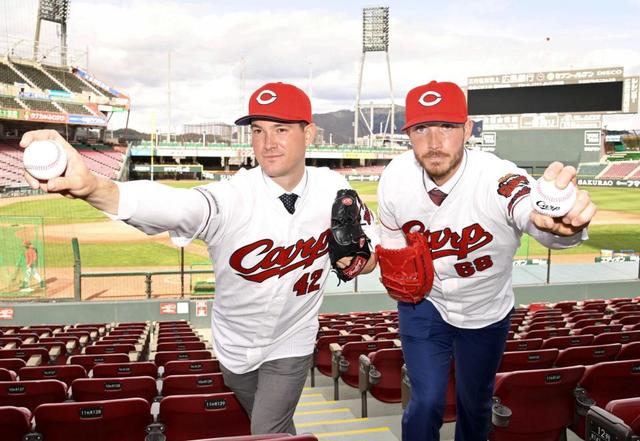 広島・アンダーソン 大谷斬った投球術“ワークトンネル”で貢献誓うイケメン 入団会見