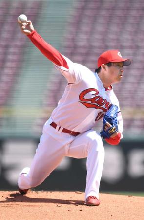 　２軍戦で先発し５回１失点の野村（撮影・石井剣太郎）