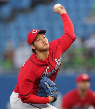 　先発で好投する床田（撮影・坂部計介）