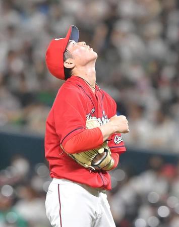 　２回、ソフトバンク打線に打ち込まれ、森下（撮影・高部洋祐）