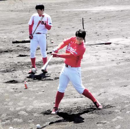 　１軍復帰を目指す林