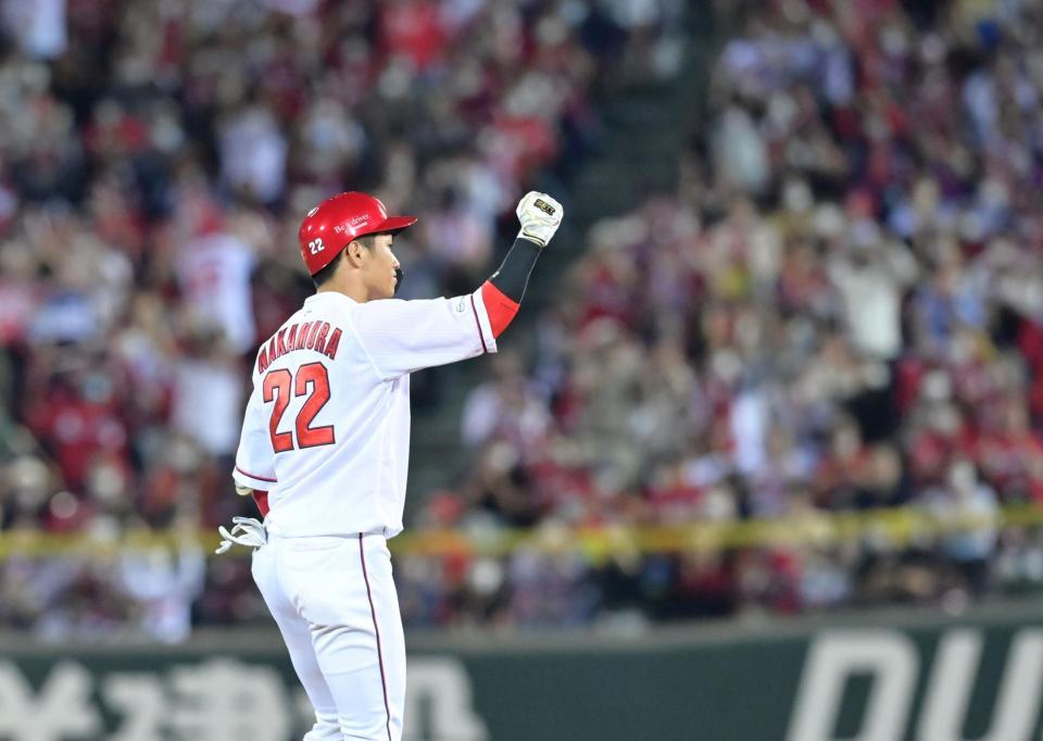 広島が６試合ぶりの複数得点 中村奨の適時二塁打などで一挙６得点 広島カープ デイリースポーツ Online