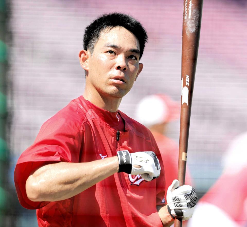 　８日の中日戦から１軍昇格が濃厚になった秋山