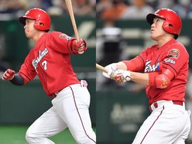 広島・堂林＆磯村がプロ初アベック弾　中京大中京優勝バッテリー　同高出身中村健人も