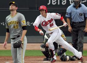 広島・遠藤が２点適時打でリベンジ！阪神・ガンケルも先制打　両先発が打撃で張り合う