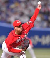 　中日打線に立ち向かう森（撮影・吉澤敬太）