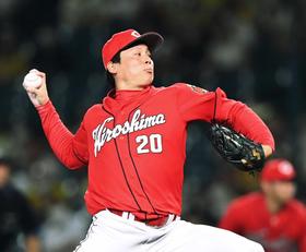 広島・栗林　新人から２年連続３０Ｓ　今季初の回またぎ　球団初快挙で３位と１差