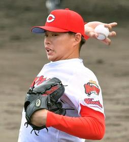 広島・ナックルボーラー坂田　押し出し含め４四球も“プロ初星”　１回１失点、課題浮き彫り