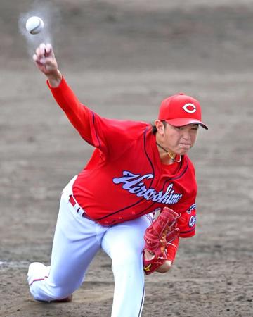 課題に右打者封じを掲げる広島・大道