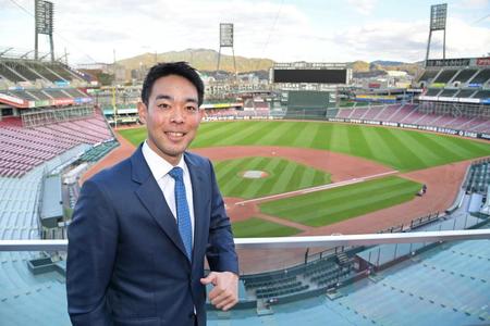 　今季フルイニング出場を誓った秋山（撮影・立川洋一郎）