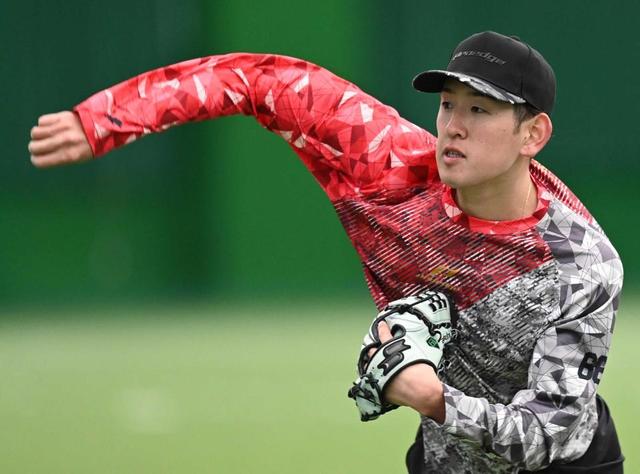 カープ遠藤 目標は2桁&規定投球回 仕上がり早めて春季C「初日から飛ばしていければ」