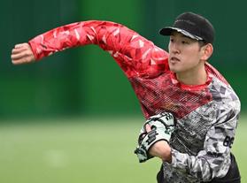 カープ遠藤　目標は２桁＆規定投球回　仕上がり早めて春季Ｃ「初日から飛ばしていければ」