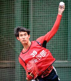 広島ドラ６長谷部銀次　ルーキー最速ブルペン　激戦の左中継ぎで１軍勝ち取る