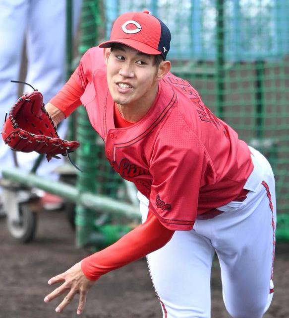 広島・ドラ６長谷部　フリー打撃初登板で持ち味発揮「しっかり腕を振って投げられた」