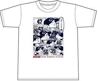 　１８日から発売される若鯉応援Ｔシャツ
