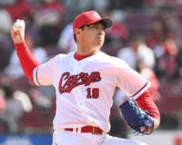 　２回を無失点に抑える野村（撮影・田中太一）