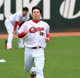広島　栗林が侍ジャパン離脱後初のブルペン入り「１００％の力で投げました」全力で４３球、好感触