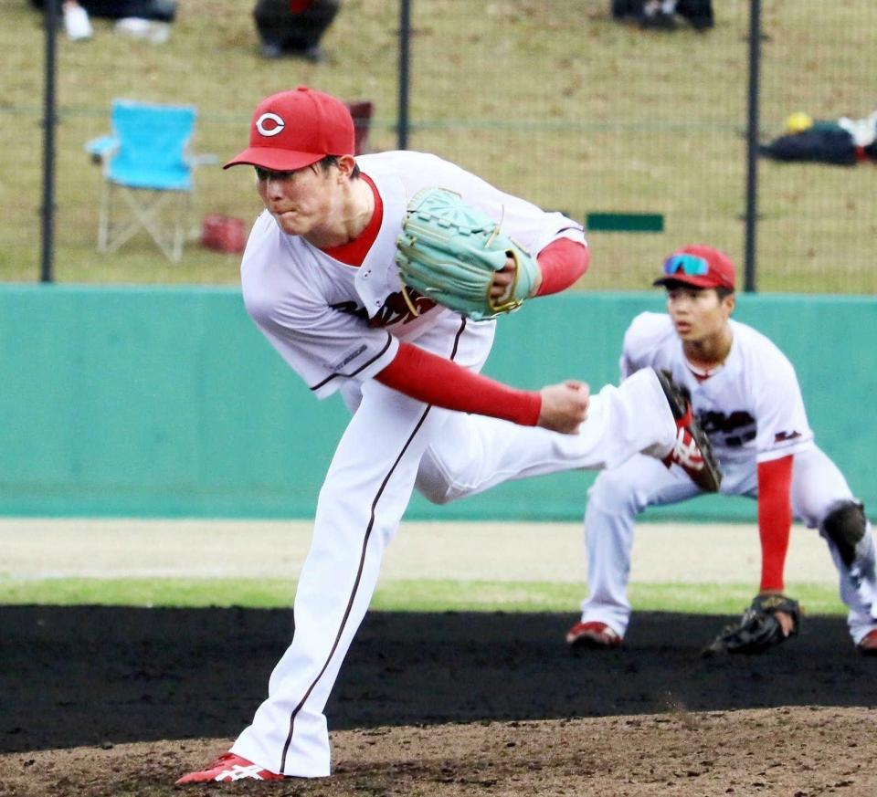 　ウエスタン・オリックス戦で復帰登板した森下