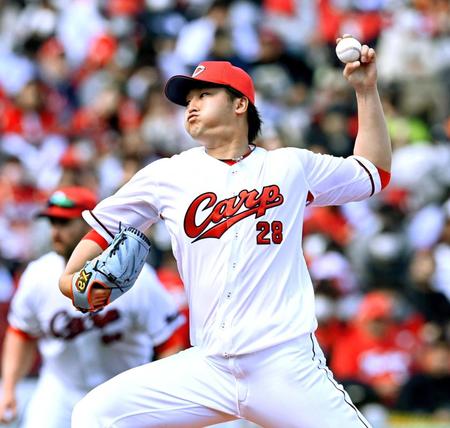 　巨人打線を相手に好投した床田（撮影・田中太一）