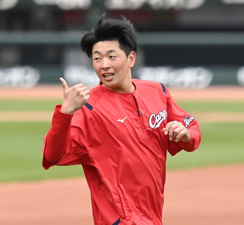 　１軍復帰へ向け順調に調整が進む大瀬良