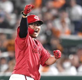 また松山が代打で仕事！土壇場で大勢撃ち同点打　坂倉Ｖ打でカープ今季２度目の４連勝