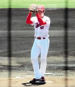 広島　ドラフト１位・斉藤　先頭打者アーチなど１回２失点のホロ苦デビュー