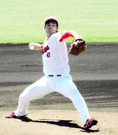 広島ドラ１斉藤「まだまだ」２軍ホロ苦デビュー　黒田アドバイザーは「いいボール投げています」