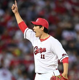 カープ九里　中日戦７連勝で連敗止めた　新井監督「しっかり試合を作ってくれる。頼もしい」