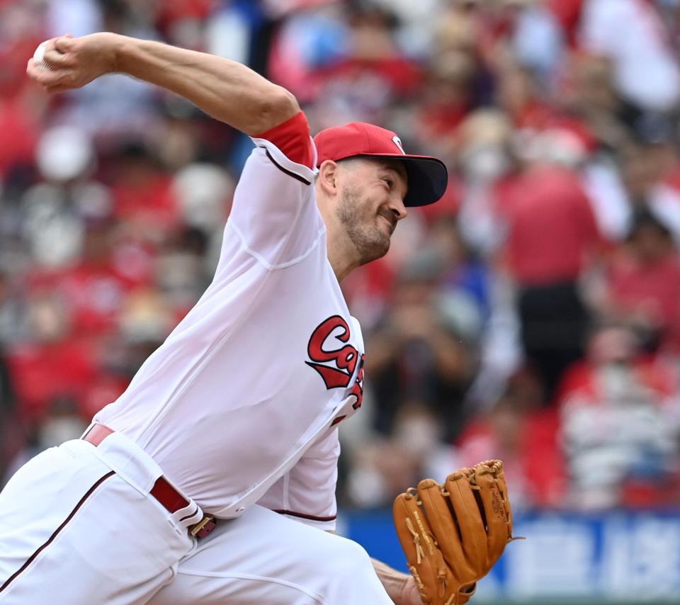 　先発したアンダーソン（撮影・田中太一）