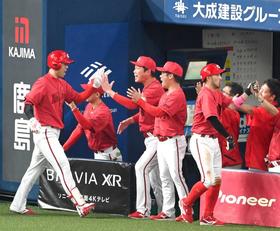 広島・秋山　決勝３ランでオリックス戦６年ぶり勝利　会心の一打に新井監督「本当に頼りになる」　５月勝ち越し