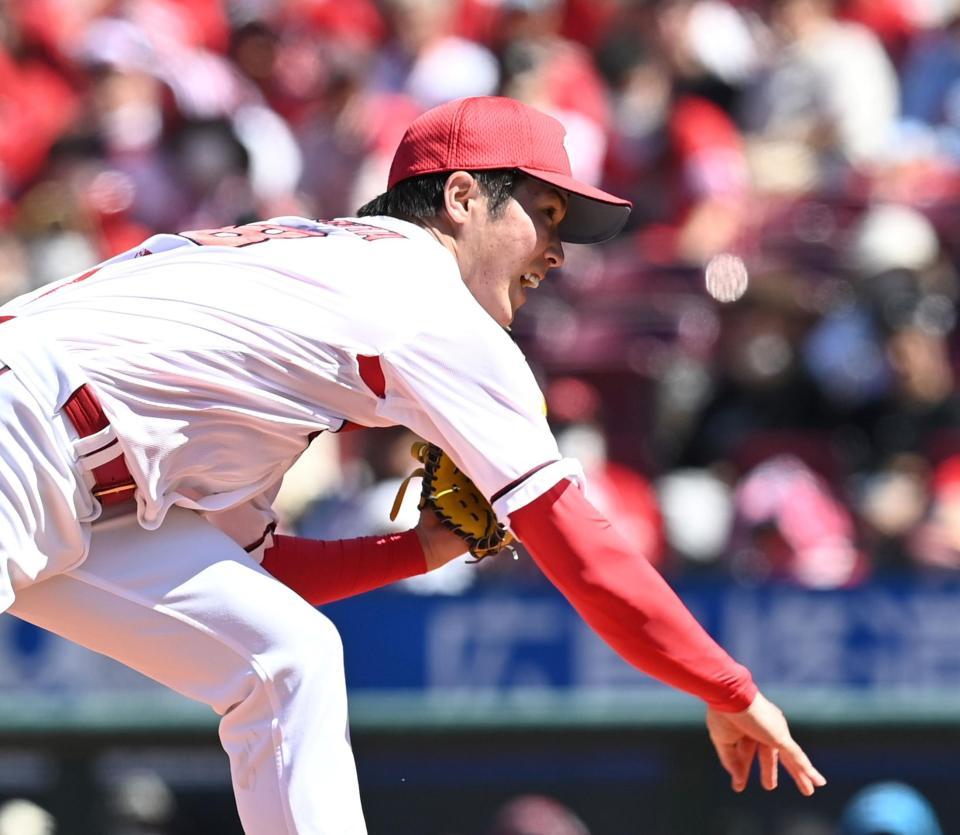 　先発し力投する森下（撮影・田中太一）