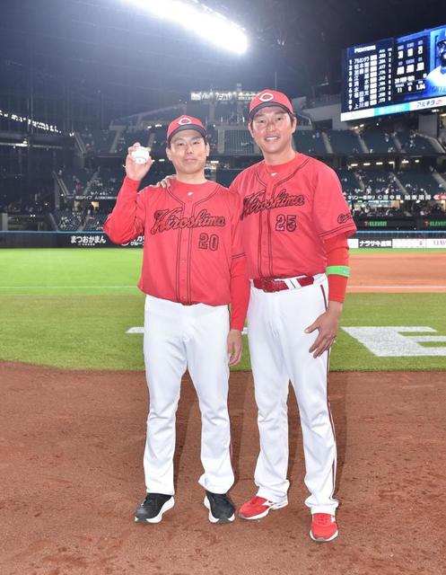 広島が鮮やか逆転勝ち　栗林がプロ３年目で初勝利　交流戦３カード目で初めて３連戦初戦制す　“神様”松山が勝ち越し打　