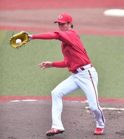 カープ森下「ほんと最低限」納得できぬ７回３失点　連続イニング０封も１５でストップ