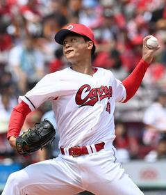 カープ森「どんどん全力」今季初先発初勝利　招待の両親ら親族前に晴れ姿　「自分のボールが戻ってきた」 