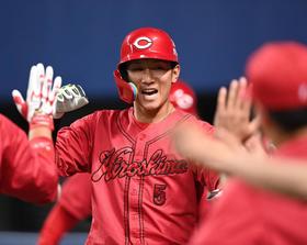 広島　“涌井キラー”の西川が８号３ラン　連敗ストップへ広島が３点先制