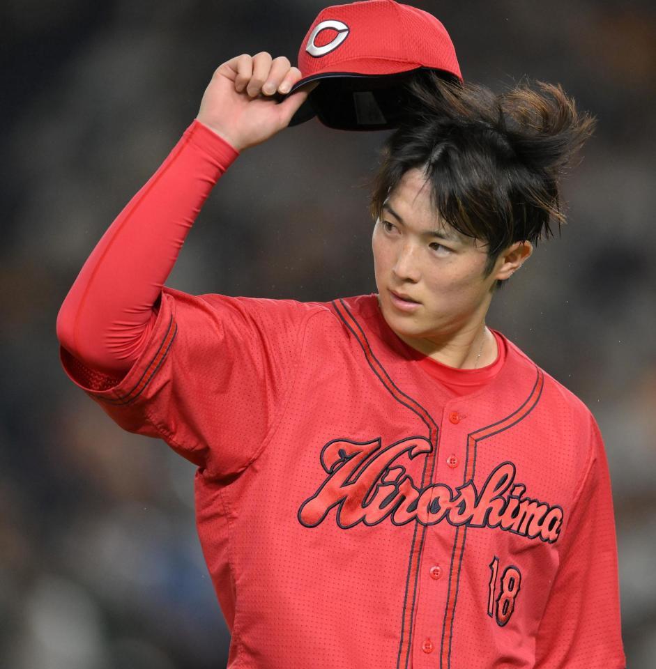 　１回、ピンチを招くも無失点で切り抜けた森下（撮影・伊藤笙子）