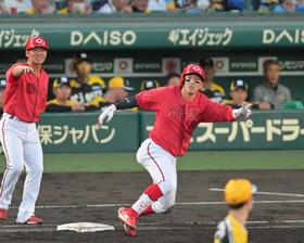 カープ小園　復活の今季初３安打猛打賞　２度の同点打！前夜失策も指揮官のゲキに応えて即リベンジ