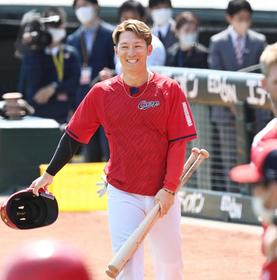 広島・西川　８日ヤクルト戦復帰即４番　首位・阪神と２・５差逆転へ新井監督「得点力のアップを期待」