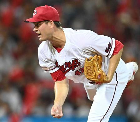 　７回、中継ぎで登板したアンダーソンは無失点に抑える